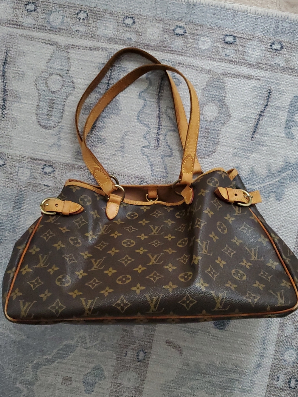 Louis Vuitton Batignolles Horizontal Monogram and Leather Shoulder Bag